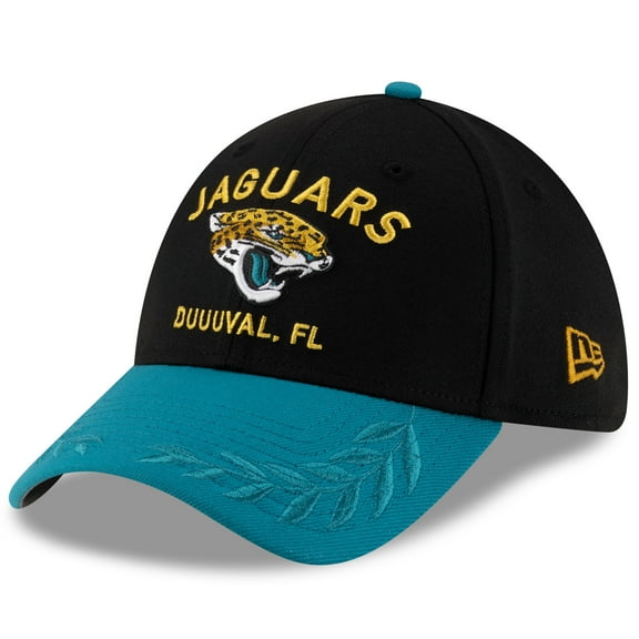 Men's New Era  Black/Teal Jacksonville Jaguars 2025 NFL Draft 39THIRTY Flex Hat