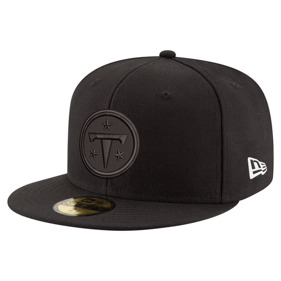 Men's New Era Black Tennessee Titans Black on Black 59FIFTY Fitted Hat