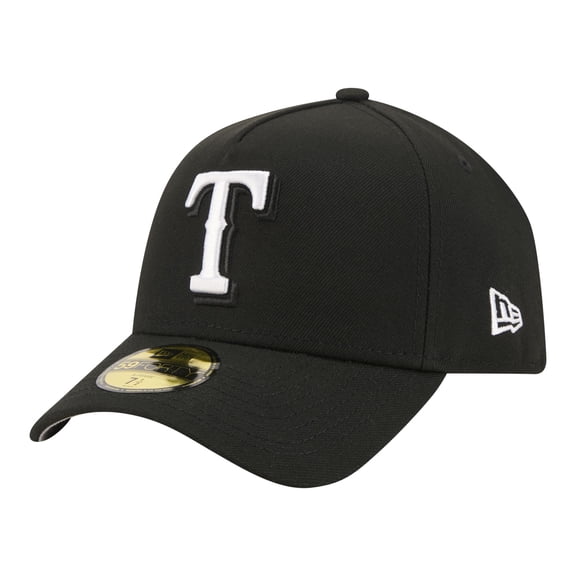 Texas Rangers Colorized Men's New Era Black Texas Rangers Color Pop 59FIFTY Fitted Hat ...