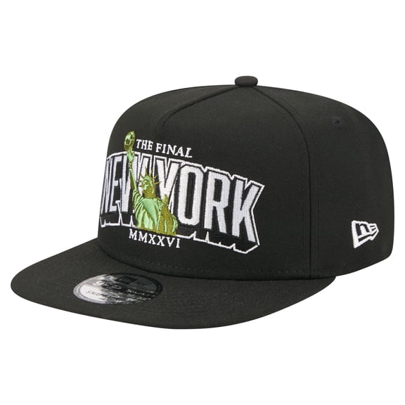 Men's New Era Black The Final Match 9FIFTY A-Frame Snapback Hat