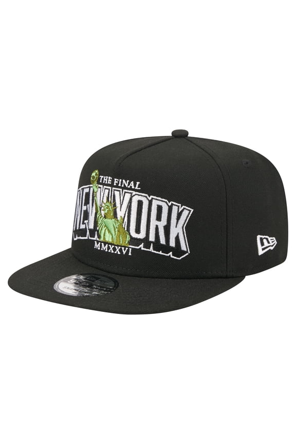 Men's New Era Black The Final Match 9FIFTY A-Frame Snapback Hat