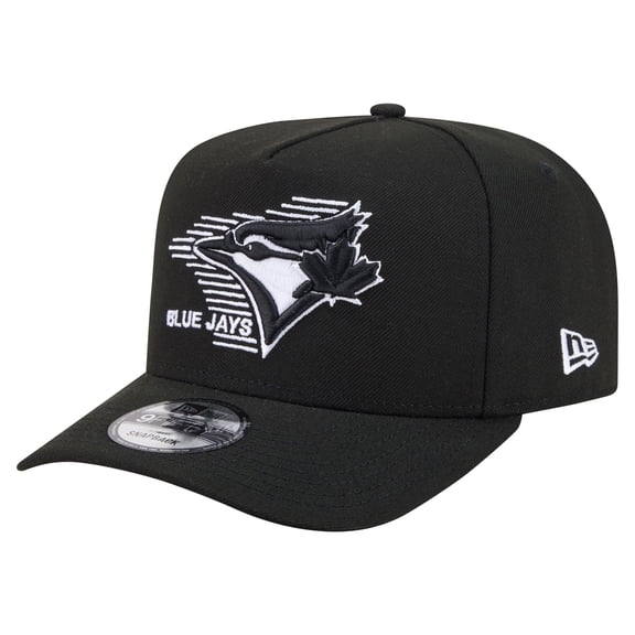 Men's New Era  Black Toronto Blue Jays Motion A-Frame 9FIFTY Snapback Hat