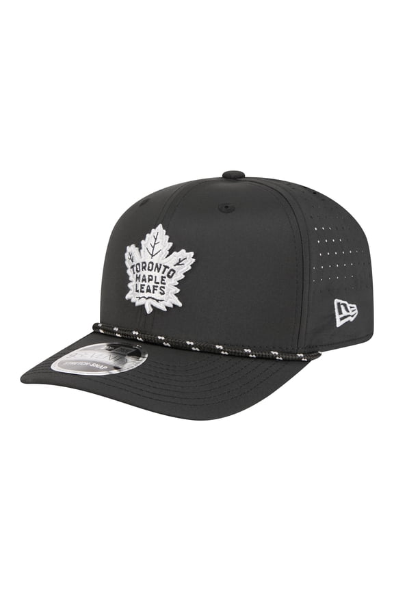 Men's New Era Black Toronto Maple Leafs Sport Vented 9SEVENTY Rope Adjustable Hat