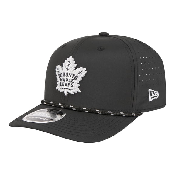 Men's New Era Black Toronto Maple Leafs Sport Vented 9SEVENTY Rope Adjustable Hat