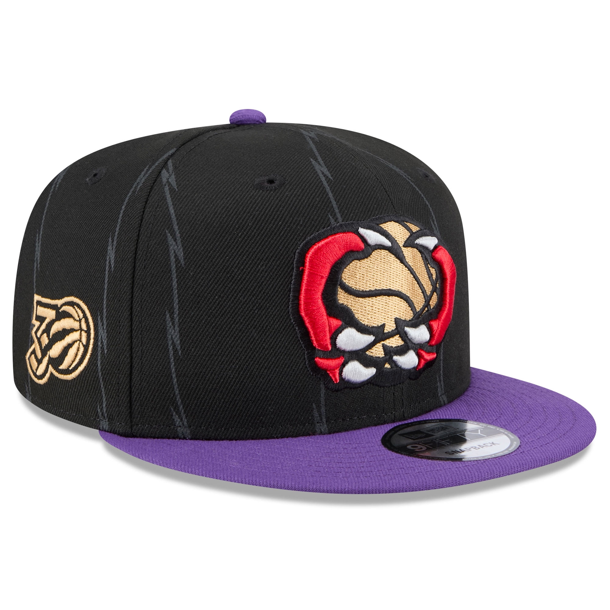 Men's New Era Black Toronto Raptors 2024/25 City Edition 9FIFTY Snapback Hat