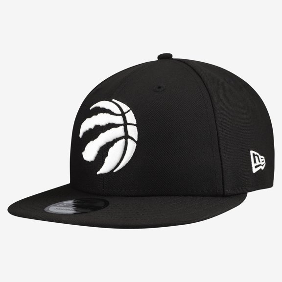 Men's New Era Black Toronto Raptors Team 9FIFTY Snapback Hat