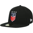 thumbnail image 1 of Men's New Era Black USWNT Team Basic 59FIFTY Fitted Hat, 1 of 4