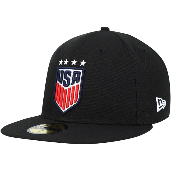 Men's New Era Black USWNT Team Basic 59FIFTY Fitted Hat