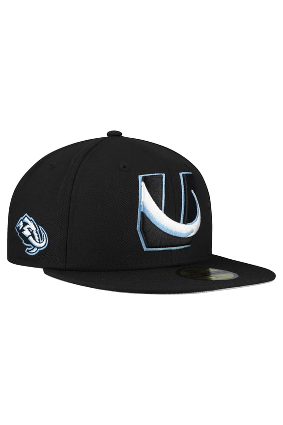 Men's New Era  Black Utah Mammoth Team Secondary 59FIFTY Fitted Hat