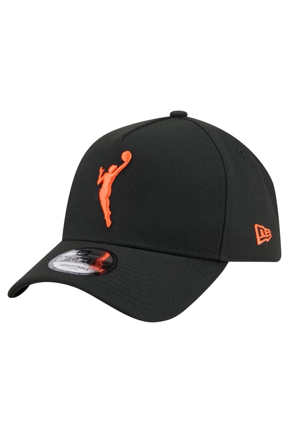 Unisex-New Era Black WNBA Core Logo A-Frame 9FORTY Adjustable Hat