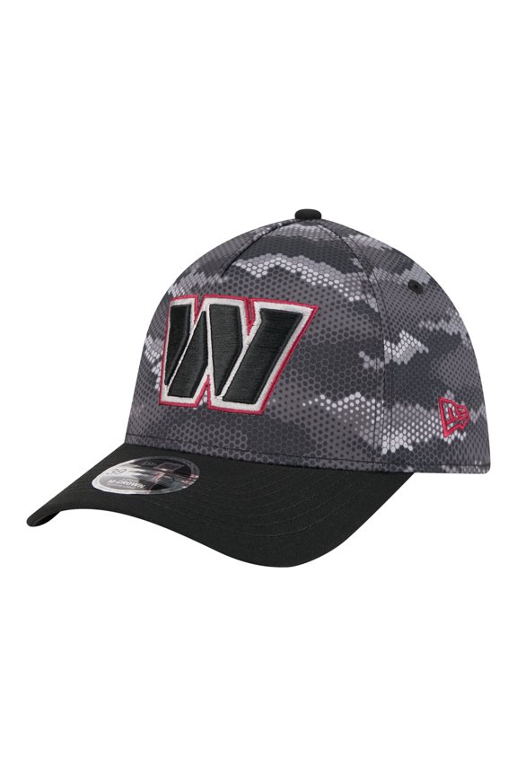 Men's New Era  Black Washington Commanders Camo A-Frame 39THIRTY Flex Hat