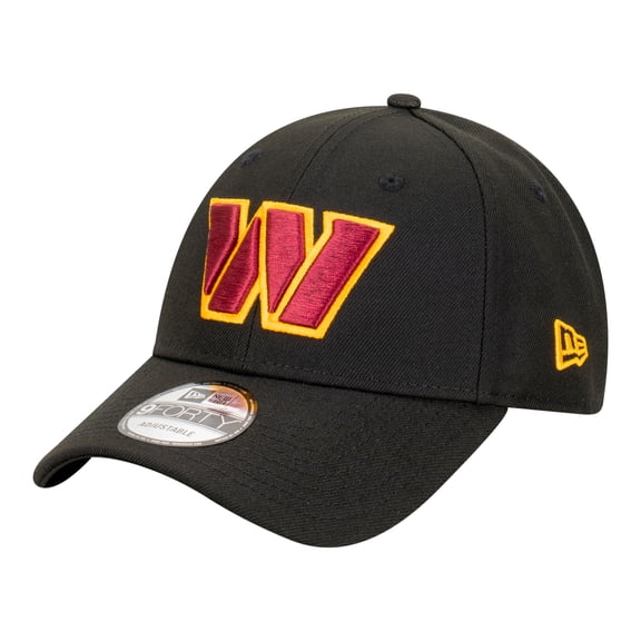 Men's New Era Black Washington Commanders Core Team 9FORTY Adjustable Hat