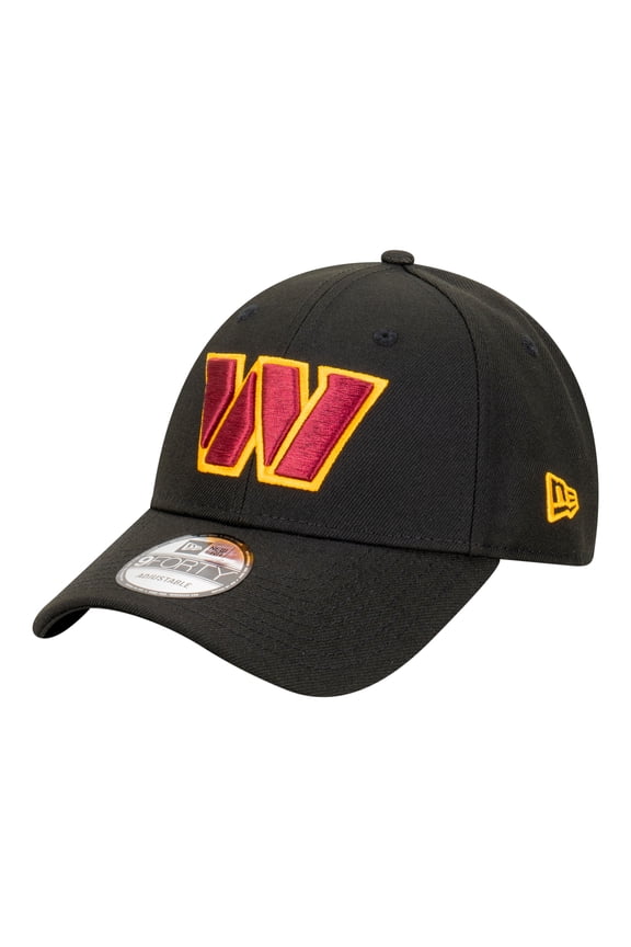 Men's New Era Black Washington Commanders Core Team 9FORTY Adjustable Hat