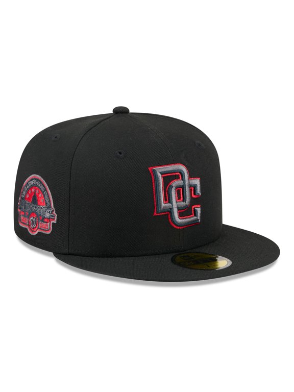 Men's New Era Black Washington Nationals Color Pop 59FIFTY Fitted Hat
