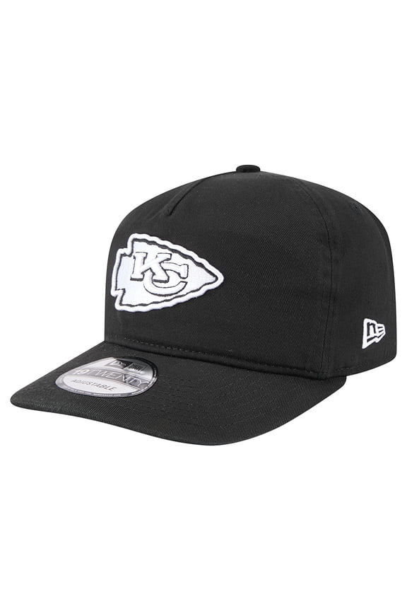 Men's New Era Black/White Kansas City Chiefs 19TWENTY Adjustable Hat