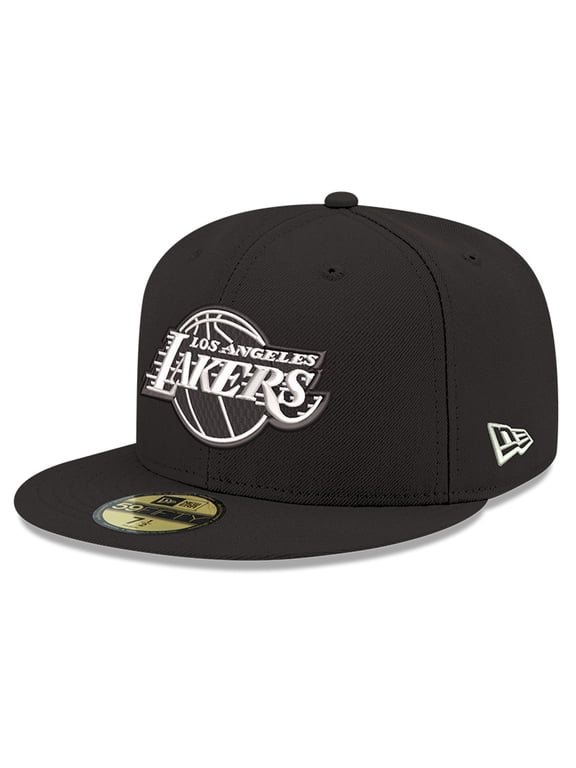 Men's New Era Black Los Angeles Lakers 59FIFTY Fitted Hat