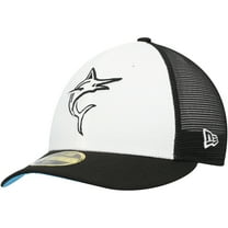 Men's New Era Black/White Miami Marlins 2023 On-Field Batting Practice Low Profile 59FIFTY Fitted Hat