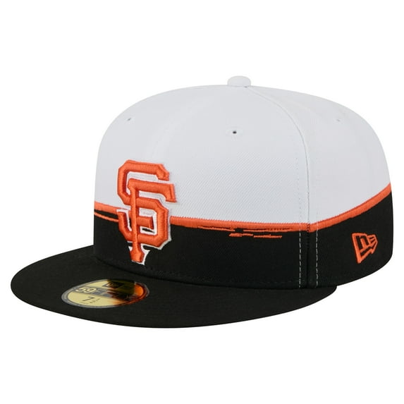 Men's New Era Black/White San Francisco Giants Paint Stroke 59FIFTY-Fitted Hat