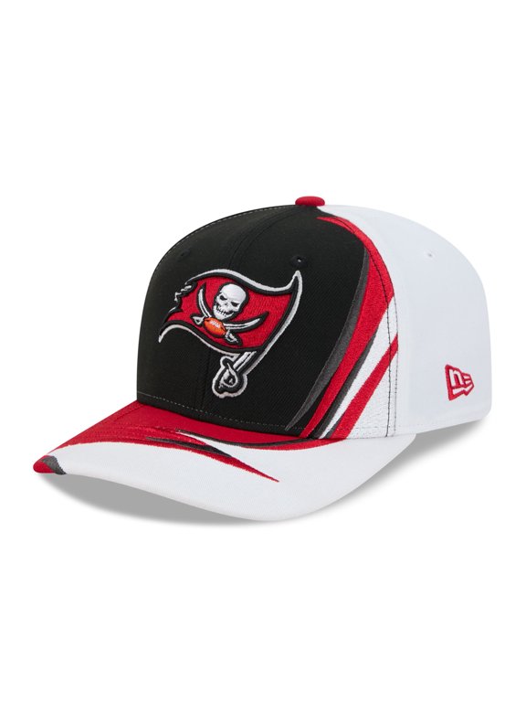 Men's New Era Black/White Tampa Bay Buccaneers Fan 9SEVENTY Adjustable Hat