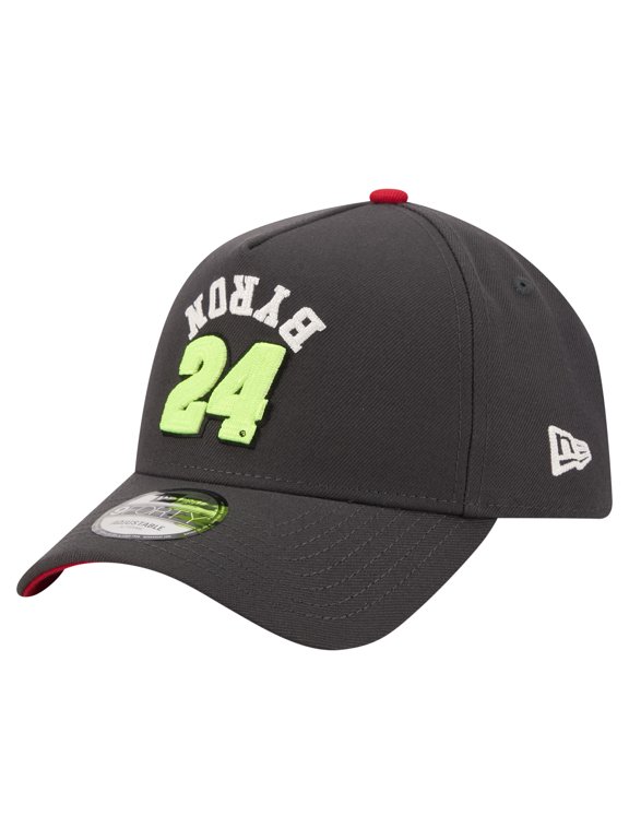 Men's New Era Black William Byron Upside-Down Chain Stitch A-Frame 9FORTY Adjustable Hat
