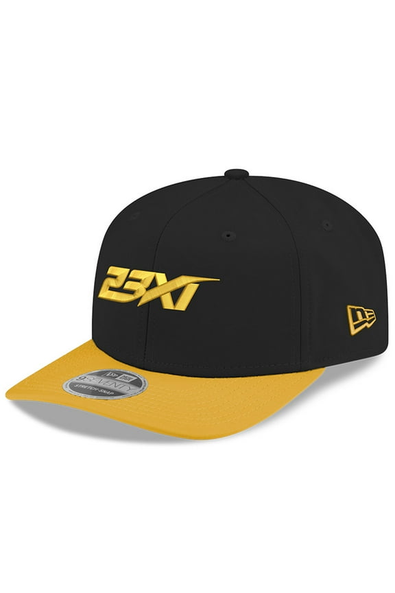 Men's New Era Black/Yellow 23XI Racing 9FIFTY Snapback Hat