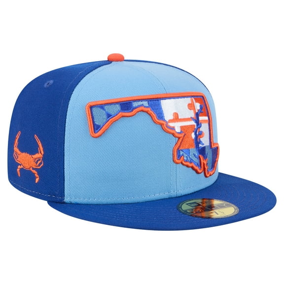 Men's-New Era  Blue Aberdeen IronBirds Authentic Collection 59FIFTY Fitted Hat