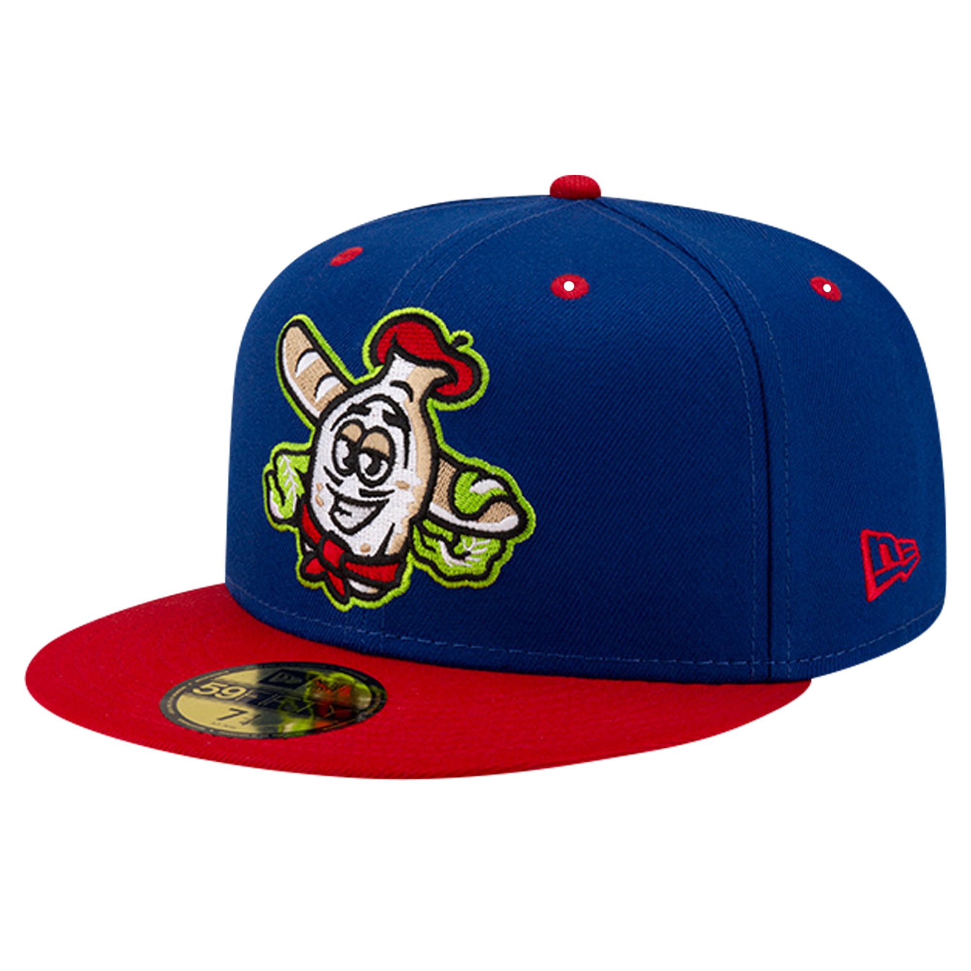 Men's New Era Blue Akron RubberDucks Theme Night Akron White French