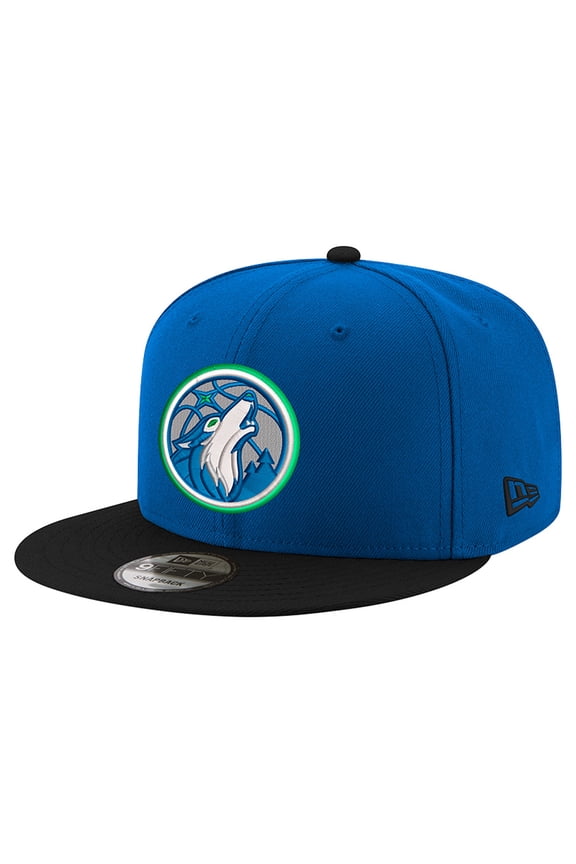 Men's New Era Blue/Black Minnesota Timberwolves 9FIFTY Snapback Hat