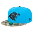 thumbnail image 1 of Men's New Era Blue Carolina Panthers Active Two-Tone Camo 59FIFTY Fitted Hat, 1 of 6