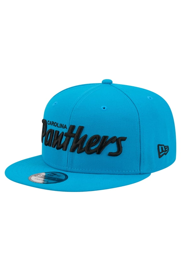 Men's New Era  Blue Carolina Panthers Core Team Script 9FIFTY Snapback Hat
