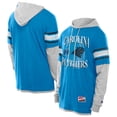 thumbnail image 1 of Men's New Era Blue Carolina Panthers Twofer Layered Long Sleeve Hoodie T-Shirt, 1 of 5