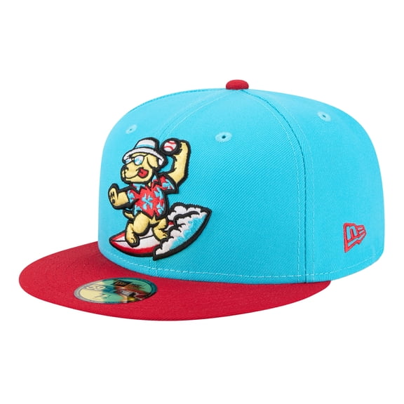Men's-New Era Blue Clearwater Threshers Theme Nights 59FIFTY Fitted Hat