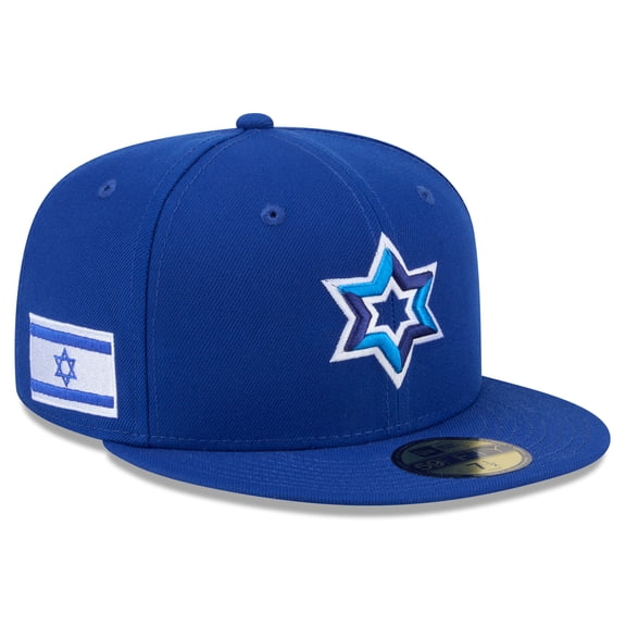 Men's New Era Blue Israel Baseball 2026 World Baseball Classic 59FIFTY Fitted Hat