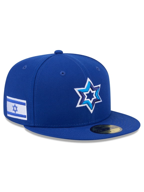 Men's New Era Blue Israel Baseball 2026 World Baseball Classic 59FIFTY Fitted Hat