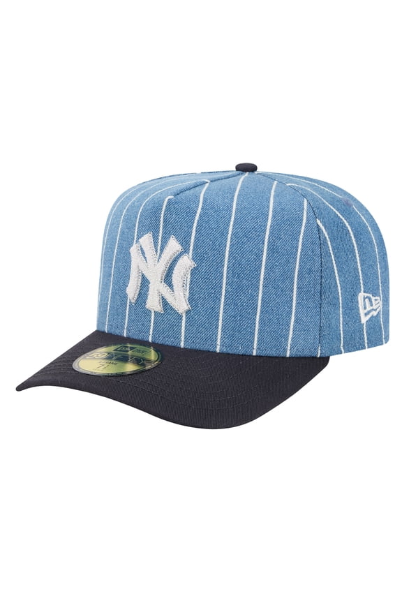 Men's New Era Blue/Navy New York Yankees Parallel A-Frame 59FIFTY Fitted Hat