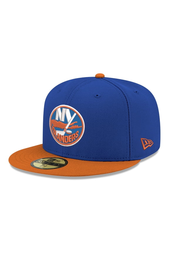 Men's New Era Blue New York Islanders Core Logo Two-Tone 59FIFTY Fitted Hat