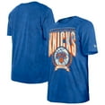 thumbnail image 1 of Men's New Era  Blue New York Knicks Throwback Vintage Boxy Mineral Wash T-Shirt, 1 of 3