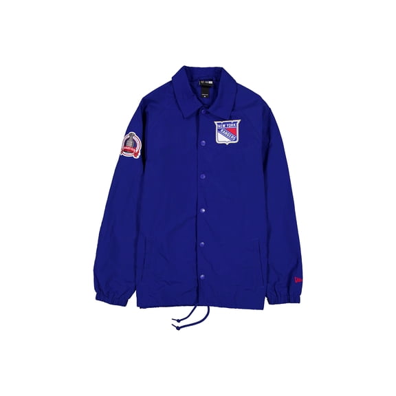 Men's New Era  Blue New York Rangers Champs Full-Snap Jacket