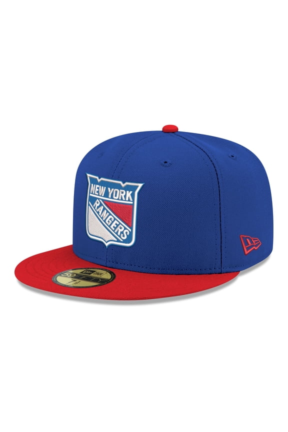 Men's New Era Blue New York Rangers Core Logo Two-Tone 59FIFTY Fitted Hat