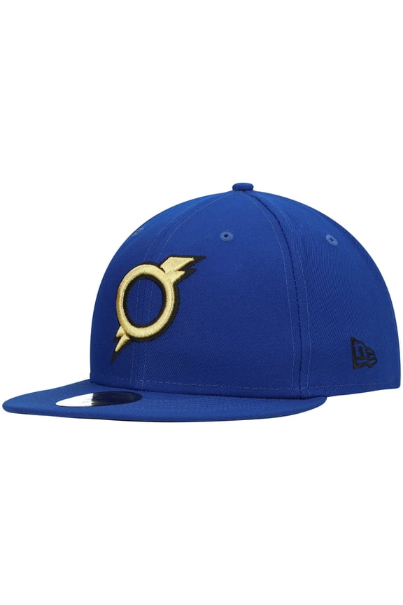 Men's New Era Blue Omaha Storm Chasers Authentic Collection Team Alternate 59FIFTY Fitted Hat
