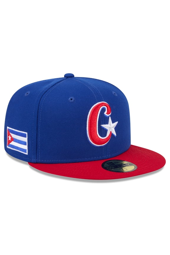 Men's New Era Blue/Red Cuba Baseball 2026 World Baseball Classic 59FIFTY Fitted Hat