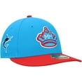 thumbnail image 1 of Men's New Era Blue/Red Miami Marlins City Connect 59FIFTY Fitted Hat, 1 of 5