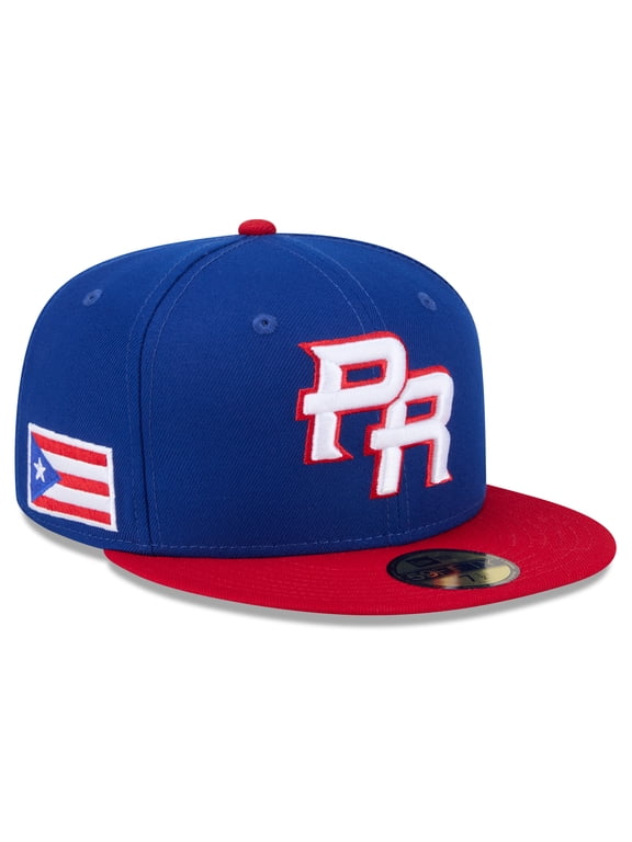 Men's New Era Blue/Red Puerto Rico Baseball 2026 World Baseball Classic 59FIFTY Fitted Hat