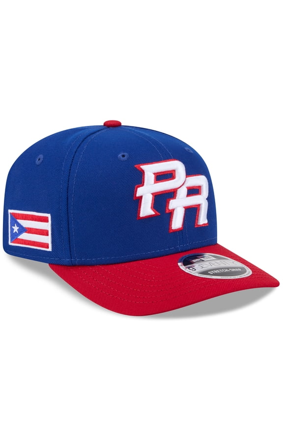 Men's New Era Blue/Red Puerto Rico Baseball 2026 World Baseball Classic 9SEVENTY Adjustable Hat