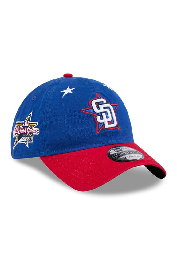 Men's New Era Blue/Red San Diego Padres 2025 MLB All-Star Game Workout 9TWENTY Adjustable Hat