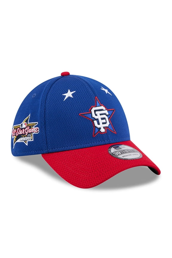 Men's New Era Blue/Red San Francisco Giants 2025 MLB All-Star Game Workout 39THIRTY Flex Hat