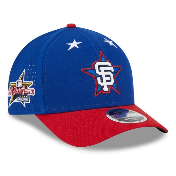 Men's New Era Blue/Red San Francisco Giants 2025 MLB All-Star Game Workout 9FORTY M-Crown Adjustable Hat