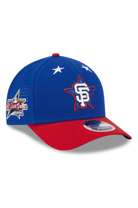 Men's New Era Blue/Red San Francisco Giants 2025 MLB All-Star Game Workout 9FORTY M-Crown Adjustable Hat