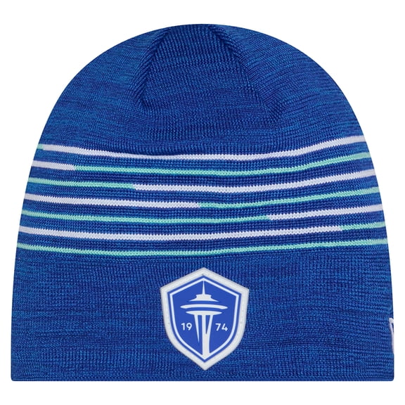 Men's New Era Blue Seattle Sounders FC 2026 Kickoff Knit Beanie