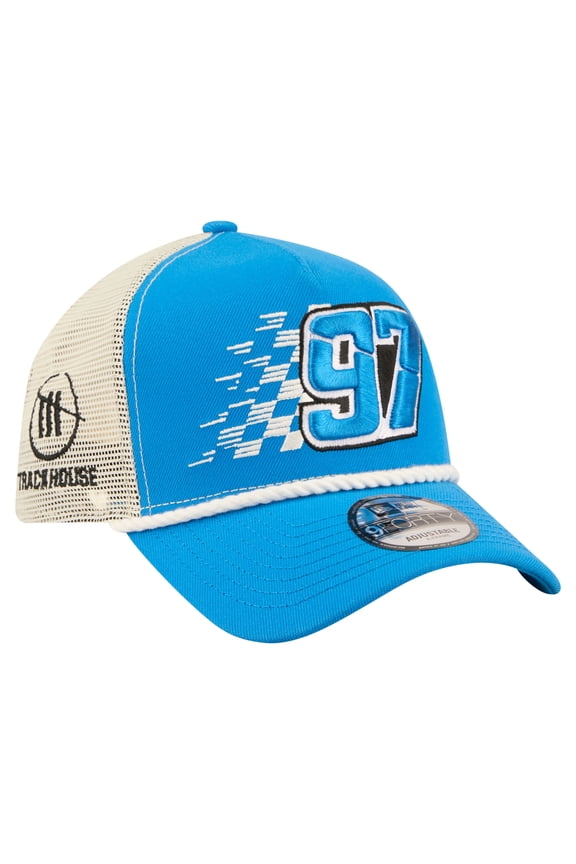 Men's New Era  Blue Shane van Gisbergen Trackhouse Driver Number A-Frame 9FORTY Trucker Rope Adjustable Hat